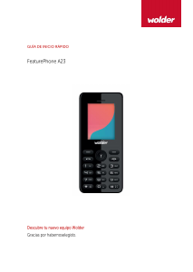 Manual de uso Wolder A23 Teléfono móvil