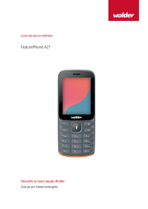 Manual de uso Wolder A27 Teléfono móvil