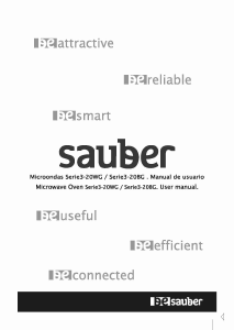Manual de uso Sauber SERIE 3-20WG Microondas
