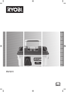 Rokasgrāmata Ryobi RV1811-0 Putekļu sūcējs