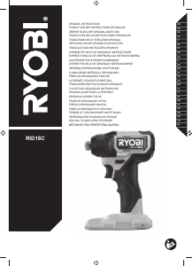 Manual Ryobi RID18C-0 Cheie de impact