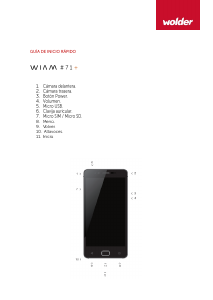 Manual de uso Wolder WIAM 71 Teléfono móvil