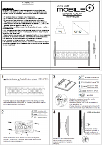 Handleiding Mobile+ MB-TVB4280 Muurbeugel