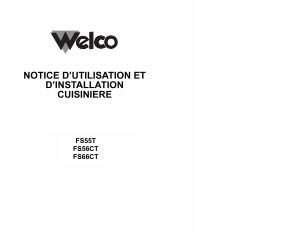 Mode d’emploi Welco FS55T Cuisinière