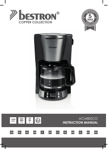 Manual Bestron ACM800CO Coffee Machine