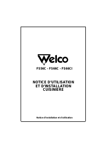 Mode d’emploi Welco FS66CI Cuisinière