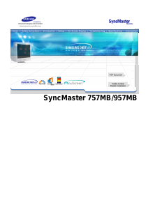 Manual Samsung 757MB SyncMaster Monitor