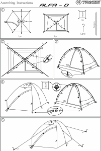 Руководство Trimm Alfa - D Палатка