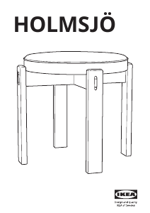 Manuale IKEA HOLMSJO Sgabello