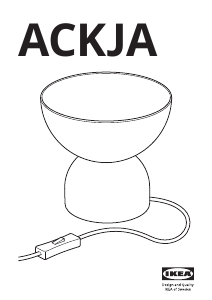Manual de uso IKEA ACKJA Lámpara