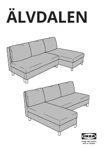 Manual de uso IKEA ALVDALEN Sofá cama