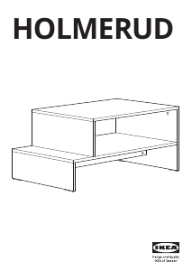 Manual IKEA HOLMERUD Mesa de centro