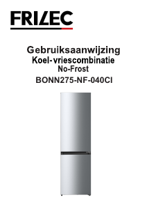 Handleiding Frilec BONN275-NF-040CI Koel-vries combinatie