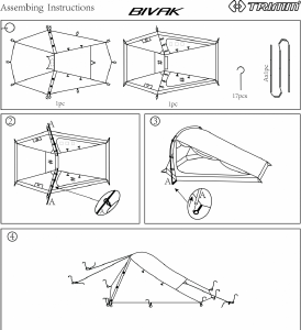 Hướng dẫn sử dụng Trimm Bivak Lều