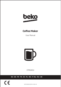 Manual BEKO CFM6401I Coffee Machine