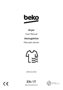 Handleiding BEKO DRX1023W Wasdroger