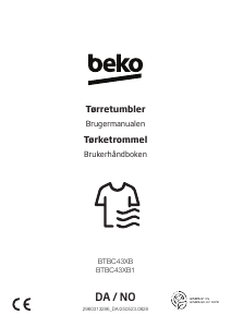 Bruksanvisning BEKO BTBC43XB1 Tørketrommel