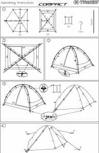 Руководство Trimm Compact Палатка