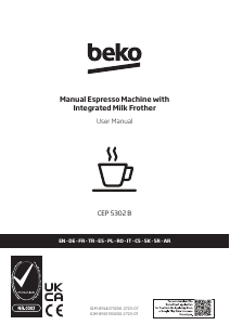 Kullanım kılavuzu BEKO CEP5302B Espresso makinesi