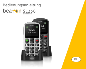 Bedienungsanleitung Beafon SL250 Handy