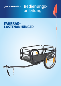 Bedienungsanleitung Provelo 37022 Fahrradanhänger