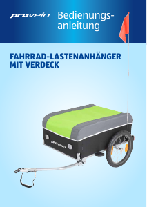 Bedienungsanleitung Provelo 37023 Fahrradanhänger