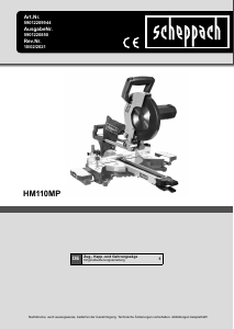 Bedienungsanleitung Scheppach HM110MP Gehrungssäge