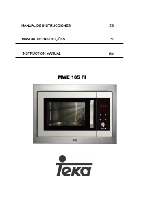 Manual de uso Teka MWE 185 FI Microondas