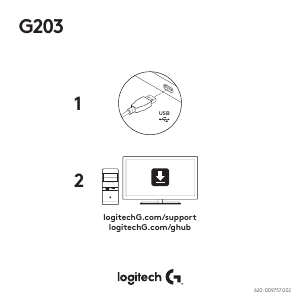 Manual Logitech G203 Mouse