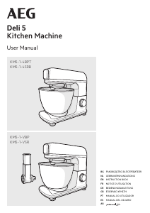 Manual AEG KM5-1-VSR Batedeira com taça