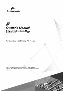 Manual AlpicAir AWO-120WRDC3A Heat Pump