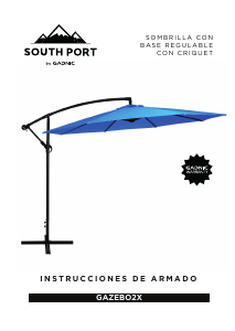 Manual de uso Gadnic GAZEBO2X South Port Sombrilla