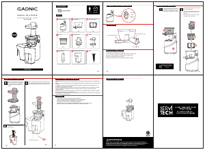 Manual de uso Gadnic JUGOS004 Licuadora