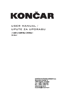 Manual Končar L60242BH Freezer