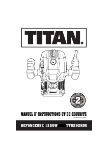Mode d’emploi Titan TTB292ROU Défonceuse multifonction