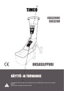 Käyttöohje Timco EGS3200 Oksasilppuri