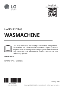 Handleiding LG F4WR7009S2W Wasmachine