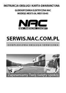 Instrukcja NAC MEX75-36 Kultywator