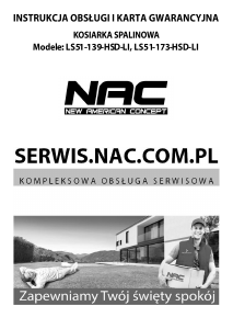 Instrukcja NAC LS51-173-HSD-LI Kosiarka
