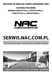 Instrukcja NAC LP50-475-HS Kosiarka