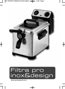 Manual Tefal FR4078 Filtra Pro Fritadeira