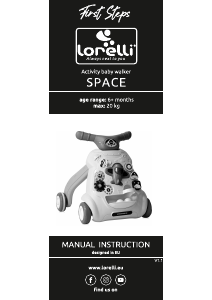 Handleiding Lorelli Space Loopwagen