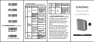 Manual de uso Gadnic CODBAR14 Lector de código de barras