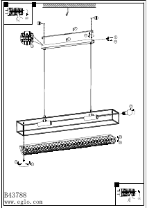 Bruksanvisning Eglo 43788 Lampa