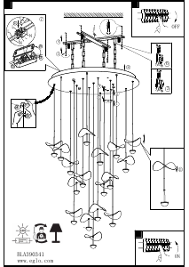 Bruksanvisning Eglo 390341 Lampa