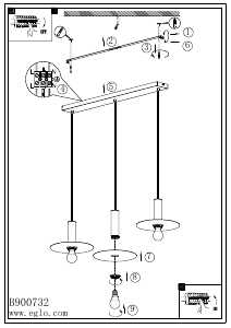 Bruksanvisning Eglo 900732 Lampa