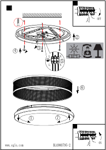 Bruksanvisning Eglo 900795 Lampa