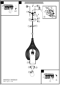 Bruksanvisning Eglo 900828 Lampa