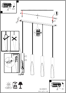 Bruksanvisning Eglo 900873 Lampa