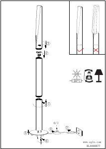 Manual de uso Eglo 900877 Lámpara